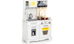 Ecotoys drewniana kuchnia dla dzieci, z dźwiękami, światłami + akcesoriami