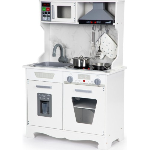 Ecotoys drewniana kuchnia dla dzieci, z dźwiękami, światłami + akcesoriami
