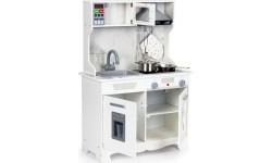 Ecotoys drewniana kuchnia dla dzieci, z dźwiękami, światłami + akcesoriami