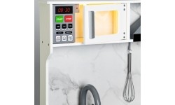 Ecotoys drewniana kuchnia dla dzieci, z dźwiękami, światłami + akcesoriami