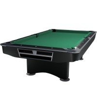 Stół bilardowy Pool Competition II, czarny matowy, 7 stóp, sukno żółto-zielone