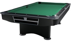 Stół bilardowy Pool Competition II, czarny matowy, 7 stóp, sukno żółto-zielone