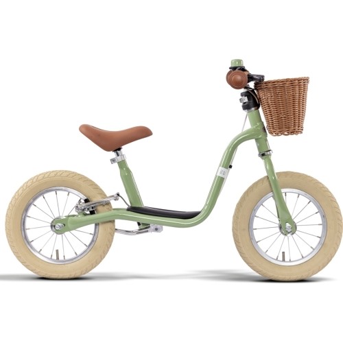 PUKY LR XL BR Klasyczny zielony rowerek biegowy retro