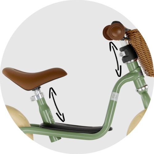 Rowerek biegowy PUKY LR M Classic retro-zielony