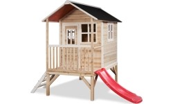Drewniany domek do zabawy EXIT Loft 300 - naturalny