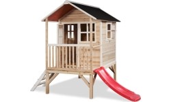 Drewniany domek do zabawy EXIT Loft 300 - naturalny