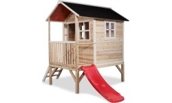Drewniany domek do zabawy EXIT Loft 300 - naturalny