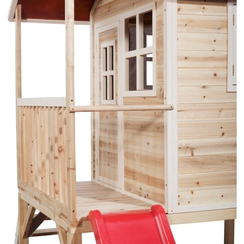 Drewniany domek do zabawy EXIT Loft 300 - naturalny
