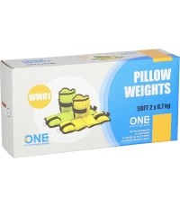 Obciążniki poduszkowe One Fitness WW01, żółte - 2 x 0,7 kg