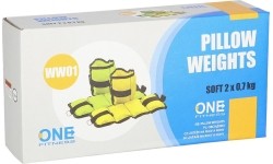 Obciążniki poduszkowe One Fitness WW01, żółte - 2 x 0,7 kg