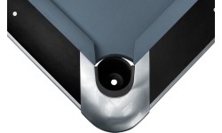 Stół bilardowy, Pool, Competition II, czarny mat, 7 stóp, obrus żółto-zielony