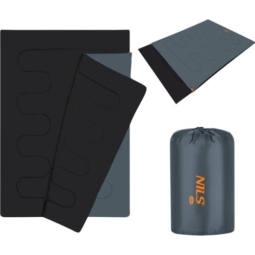 NC2001 ANTRACYTOWO-POMARAŃCZOWY PODWÓJNY ŚPIWÓR NILS CAMP