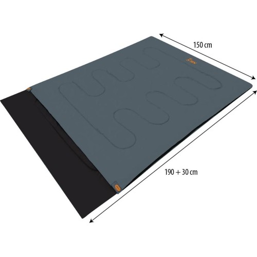 NC2001 ANTRACYTOWO-POMARAŃCZOWY PODWÓJNY ŚPIWÓR NILS CAMP