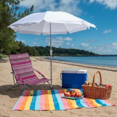 NC3035 RÓŻOWY LEŻAK PLAŻOWY NILS