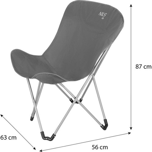 NC3051 SZARE KRZESŁO KEMPINGOWE NILS CAMP