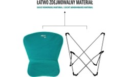 NC3051 ZIELONE KRZESŁO KEMPINGOWE NILS CAMP