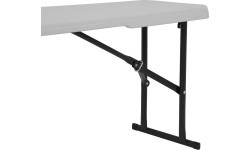 NC3404 SKŁADANA ŁAWKA OGRODOWA 183 CM BIAŁA NILS CAMP