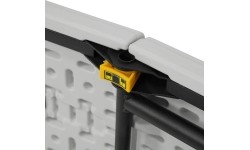 NC3404 SKŁADANA ŁAWKA OGRODOWA 183 CM BIAŁA NILS CAMP