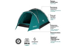 NC6010 ZIELONY NAMIOT KEMPINGOWY HIKER NILS CAMP