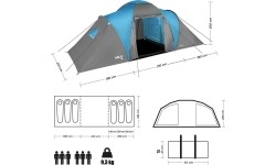 NC6031 NIEBIESKO-SZARY NAMIOT KEMPINGOWY HIGLAND NILS CAMP