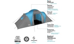 NC6031 NIEBIESKO-SZARY NAMIOT KEMPINGOWY HIGLAND NILS CAMP