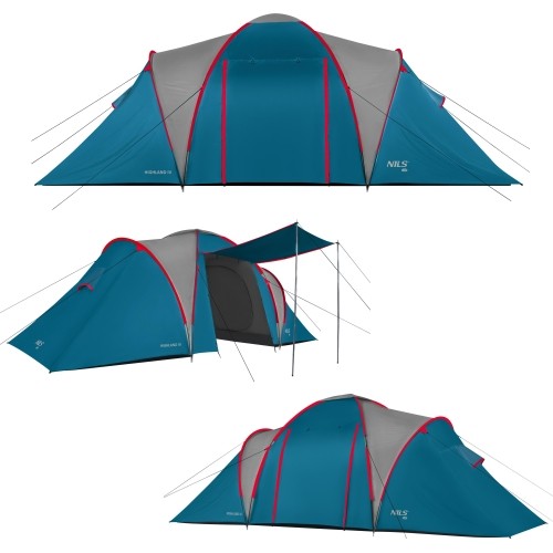 NC6431 NAMIOT KEMPINGOWY NIEBIESKO-JASNOSZARY HIGHLAND IV NILS CAMP