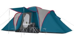 Namiot kempingowy NC6431 niebiesko-jasnoszary Highland IV Nils Camp