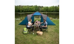 Namiot kempingowy NC6431 niebiesko-jasnoszary Highland IV Nils Camp