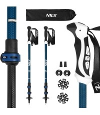 Aluminiowe kijki trekkingowe TK8601 BLUE NILS
