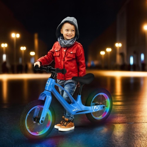 RB901 LED ROWER BALANSUJĄCY 12'' NADMUCHIWANE KOŁA NIEBIESKI NILS FUN