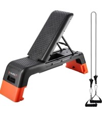 Regulowany step do aerobiku AS009 PRO z funkcją ławki HMS