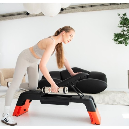 AS009 PRO REGULOWANY STOPIEŃ AEROBOWY Z FUNKCJĄ ŁAWKI KOMERCYJNY HMS