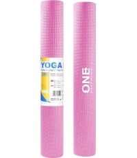 Mata do jogi YM01 różowa ONE FITNESS