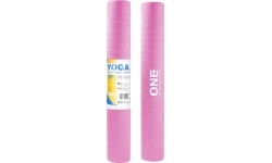 Mata do jogi YM01 różowa ONE FITNESS