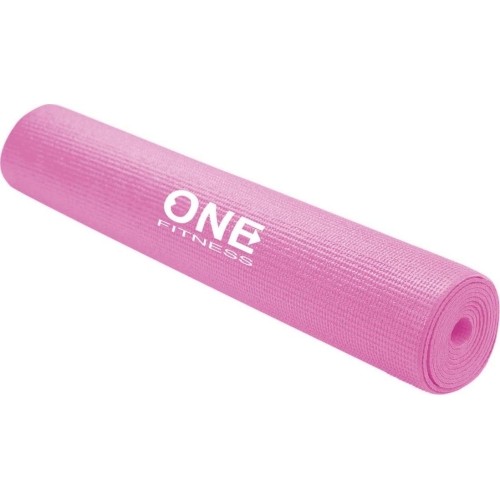 Mata do jogi YM01 różowa ONE FITNESS