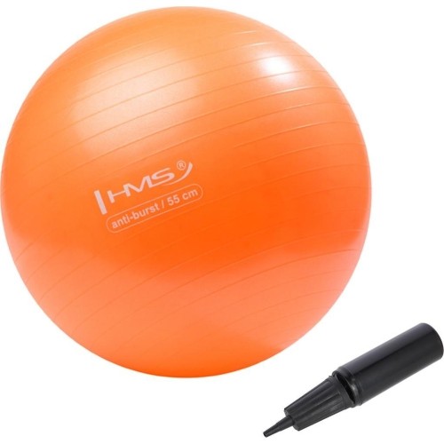 YB02 NOWA 55CM POMARAŃCZOWA PIŁKA GIMNASTYCZNA HMS