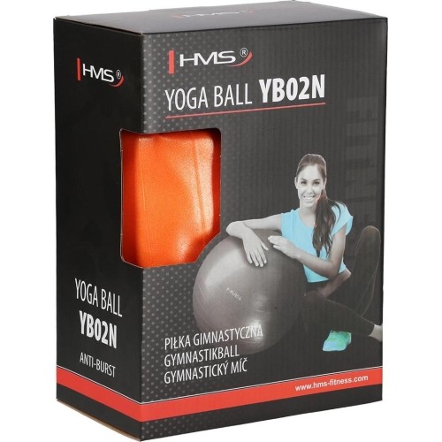 YB02 NOWA 55CM POMARAŃCZOWA PIŁKA GIMNASTYCZNA HMS