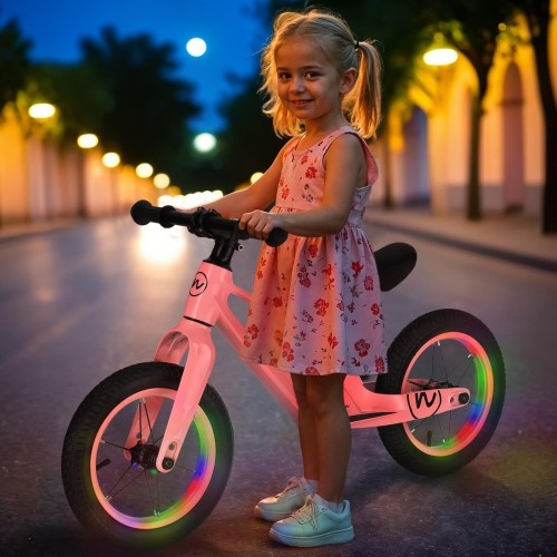 RB901 LED BALANSER KOŁA 12'' NADMUCHIWANE KOŁA RÓŻOWE NILS FUN