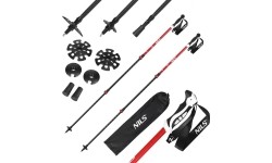 TK8601 CZERWONE ALUMINIOWE KIJE TREKKINGOWE NILS