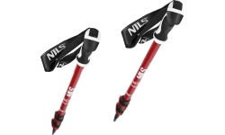 TK8601 CZERWONE ALUMINIOWE KIJE TREKKINGOWE NILS