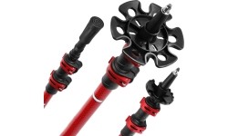 TK8601 CZERWONE ALUMINIOWE KIJE TREKKINGOWE NILS