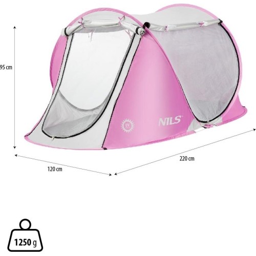 NC3043 RÓŻOWY WYSKAKUJĄCY NAMIOT PLAŻOWY NILS
