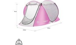 NC3043 RÓŻOWY WYSKAKUJĄCY NAMIOT PLAŻOWY NILS