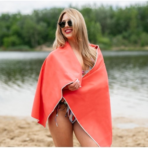 NCR11 ŚCIERECZKA Z MIKROFIBRY CORAL 140x70 CM NILS