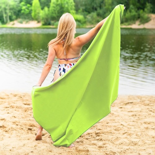 NCR12 ZIELONY ŚCIERECZKA Z MIKROFIBRY 180x100 cm NILS