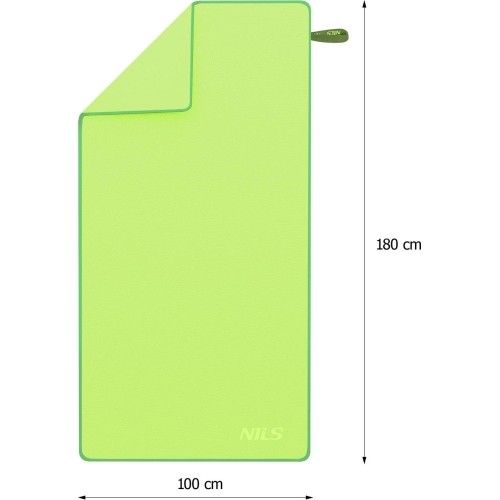 NCR12 ZIELONY ŚCIERECZKA Z MIKROFIBRY 180x100 cm NILS