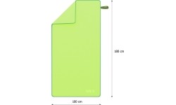 NCR12 ZIELONY ŚCIERECZKA Z MIKROFIBRY 180x100 cm NILS