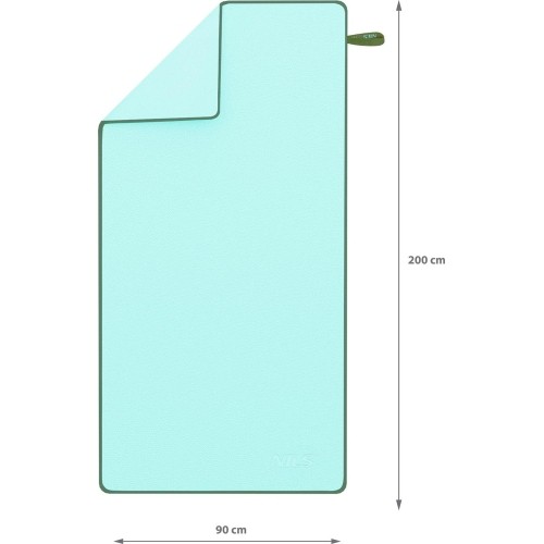 Zielony ręcznik z mikrofibry NCR13 200 x 90 cm NILS
