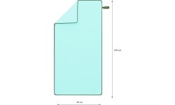 NCR13 ZIELONY ŚCIERECZKA Z MIKROFIBRY 200x90 cm NILS