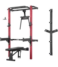 KLT22 WIELOFUNKCYJNY SKŁADANY POWER RACK CZERWONY HMS